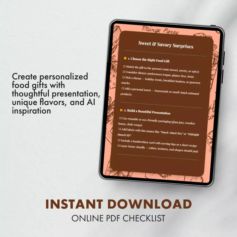 Sweet & Savory Surprises: The Ultimate Checklist for Creative Food Gift Ideas