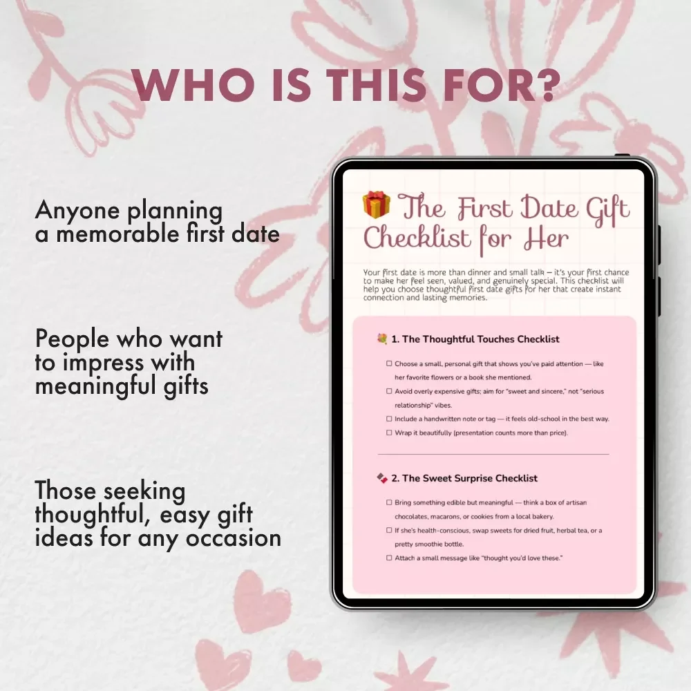 The First Date Gift Checklist for Her: Thoughtful, Sweet, and Creative Gift Ideas for Her