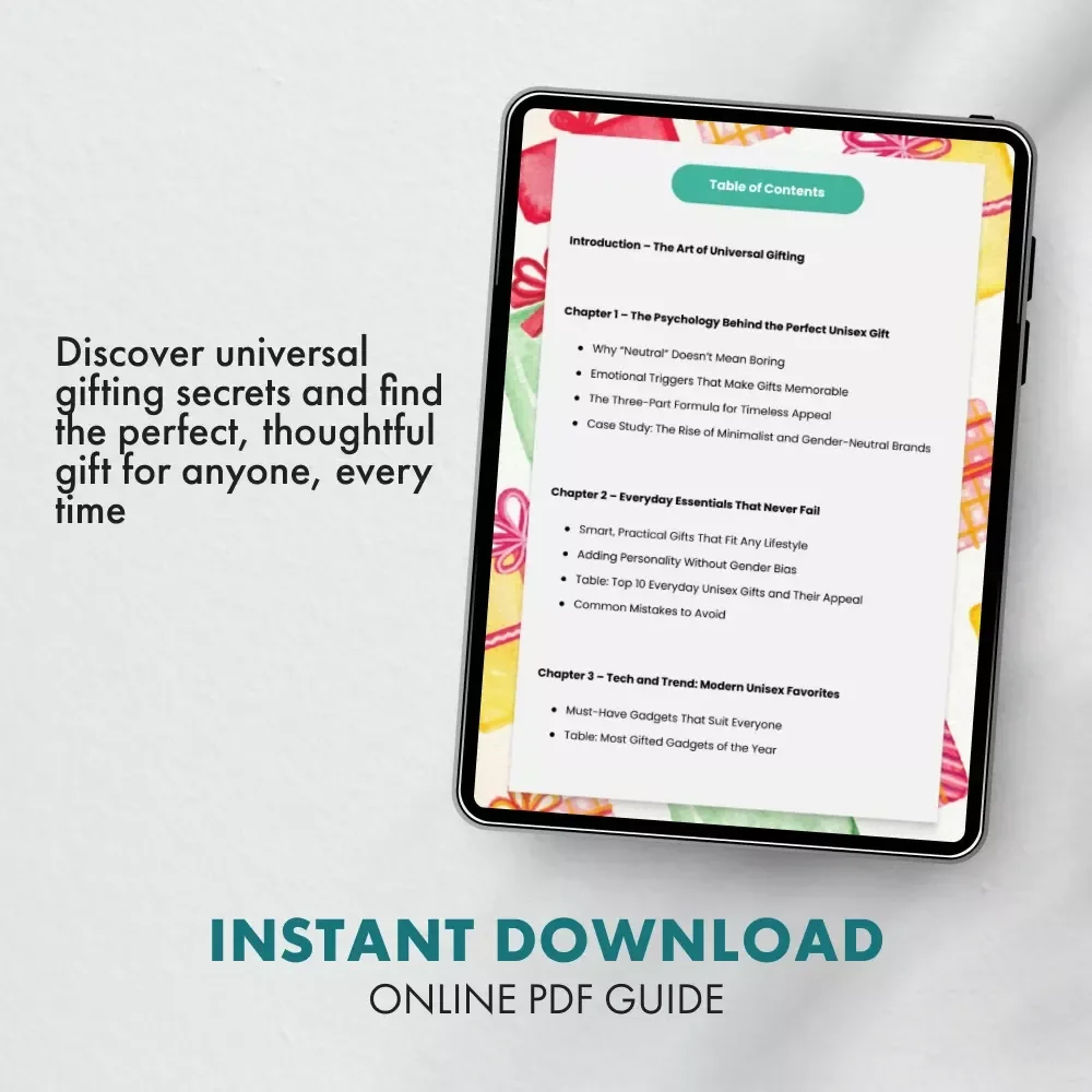 Gifts Everyone Loves: A Universal Guide to Perfect Unisex Gifting – eBook & Checklist