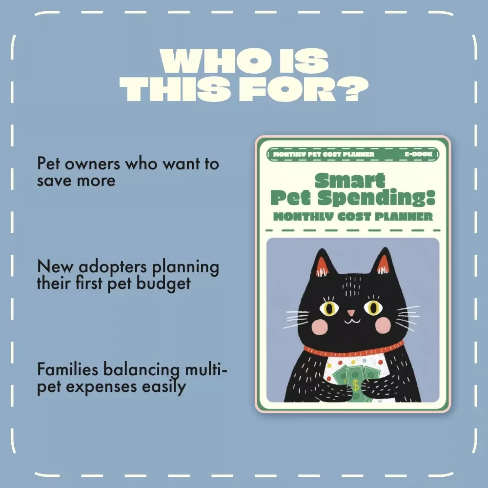 Smart Pet Spending: Monthly Cost Planner | Digital eBook Guide for Pet Owners | Budgeting, AI Tools & Monthly Pet Cost Planner for Dogs, Cats & More