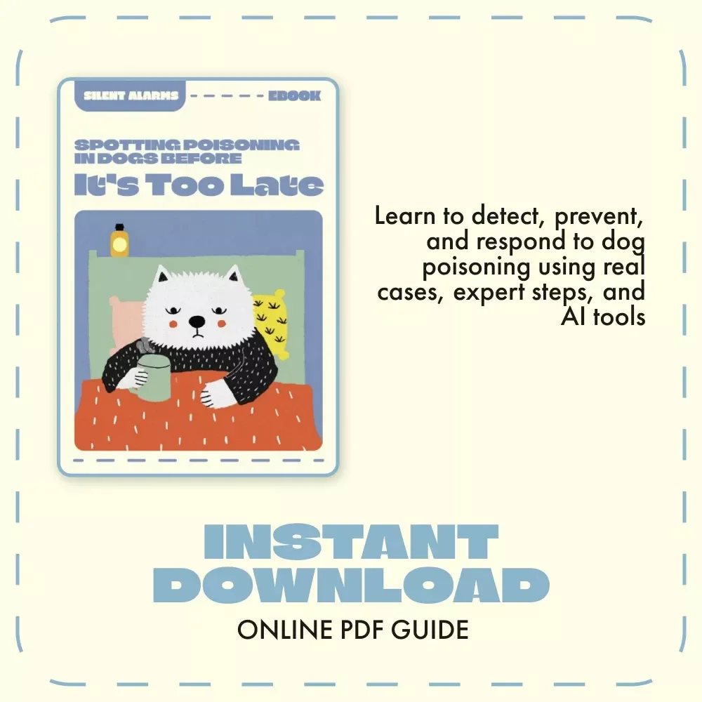Silent Alarms: Spotting Poisoning in Dogs Before It’s Too Late | Dog Safety eBook | Signs of Poisoning in Dogs | Pet Owner Emergency Guide