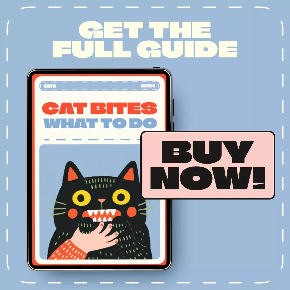 Cat Bites What to Do | Digital Guide for Cat Owners | Cat Bite Treatment, First Aid, Prevention, and Safety eBook | Pet Care PDF Download