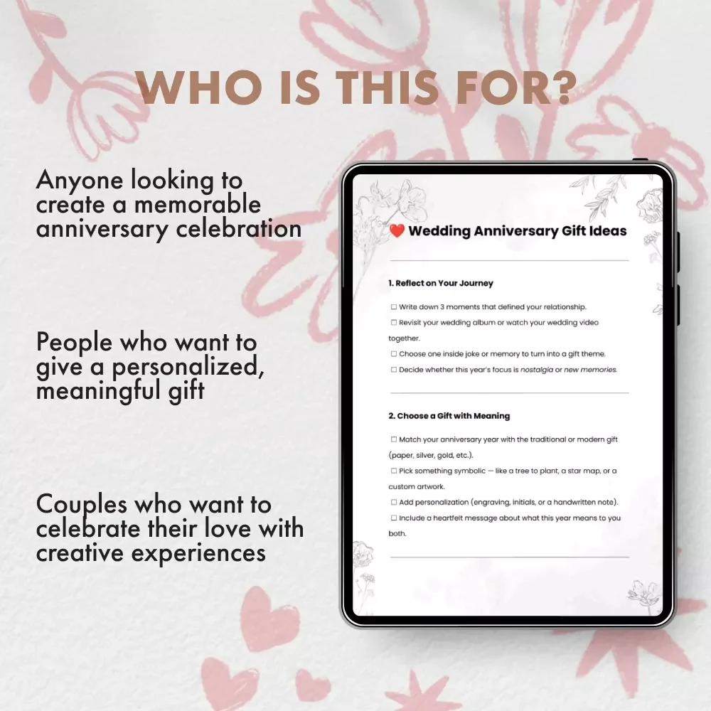 Wedding Anniversary Gift Ideas: Thoughtful, Creative, and Personalized Gifts for Your Special Day