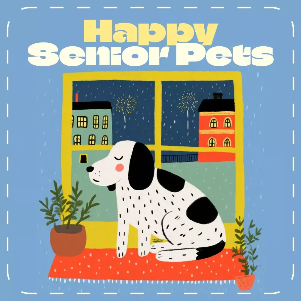 Happy Senior Pets: Easy Comfort Tips | Printable Checklist for Aging Pets | How to Make Aging Pets Comfortable | Pet Care Guide for Older Dogs & Cats