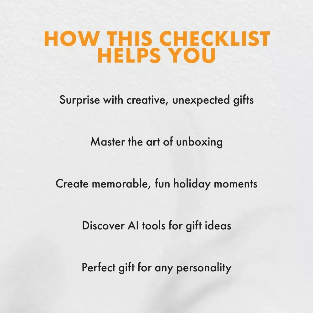 The Outrageously Fun Holiday Gift Checklist: Ridiculous Holiday Gift Ideas for the Bold and Adventurous