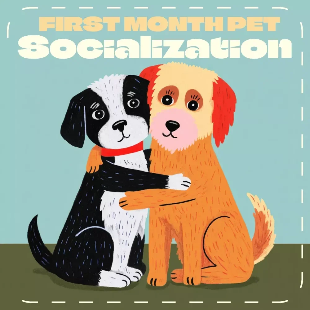 The First Month Pet Socialization Plan | Digital Guide for New Pet Owners | First 30 Days Pet Socialization Plan for Puppies & Kittens