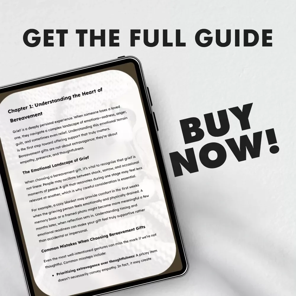 Gifts of Comfort: Thoughtful Ideas for Supporting Those in Grief | Bereavement Gift Ideas | Compassionate Digital Guide for Thoughtful Support