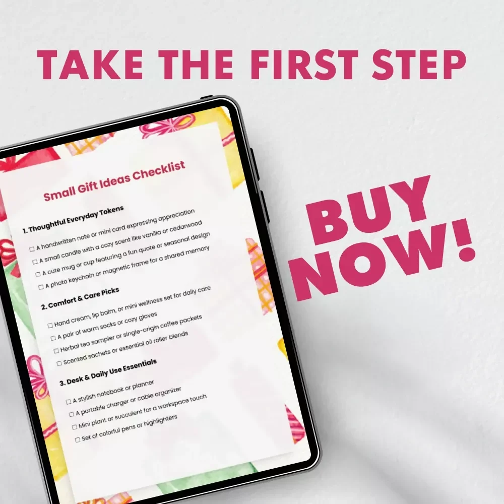 Small Gift Ideas Checklist | Perfect Thoughtful Gifts for Every Occasion | Digital Download