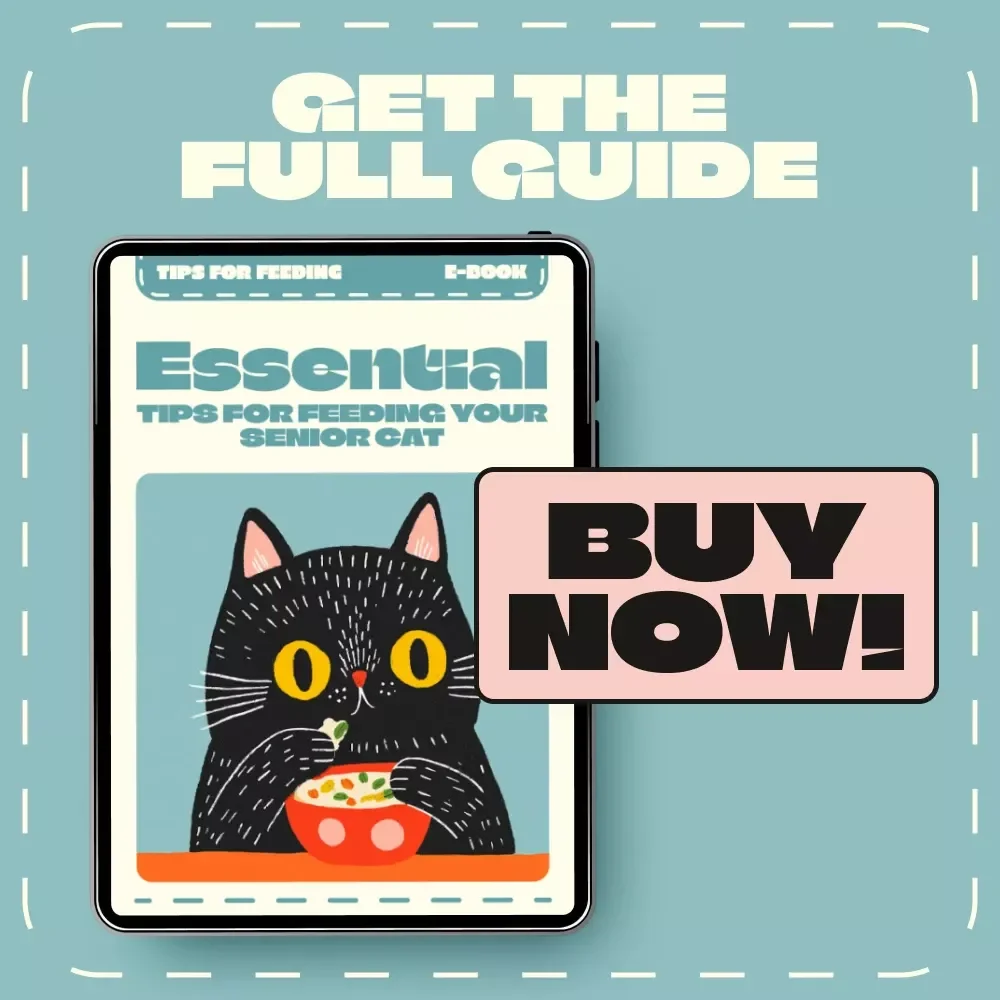Essential Tips for Feeding Your Senior Cat | eBook for Pet Owners | Digital Download Guide with Nutritional Advice, Feeding Strategies & Checklists