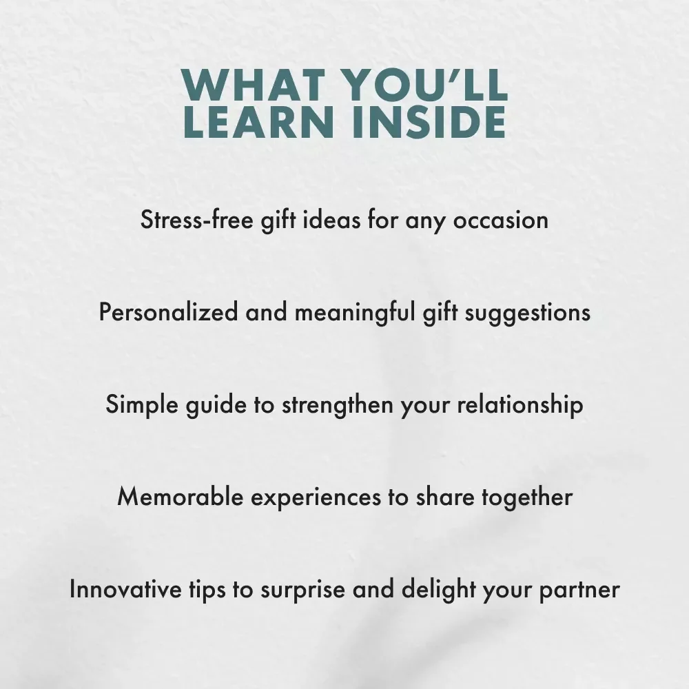The Gift Checklist for Couples - Thoughtful and Unique Gift Ideas for Every Relationship