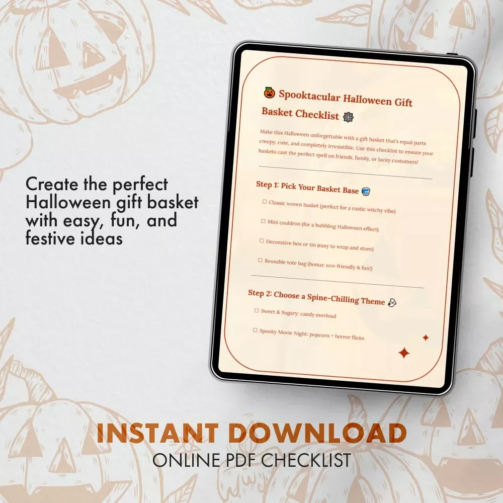 Spooktacular Halloween Gift Basket Checklist – Perfect for Halloween Gift Baskets, Creative Ideas, and Spooky Fun