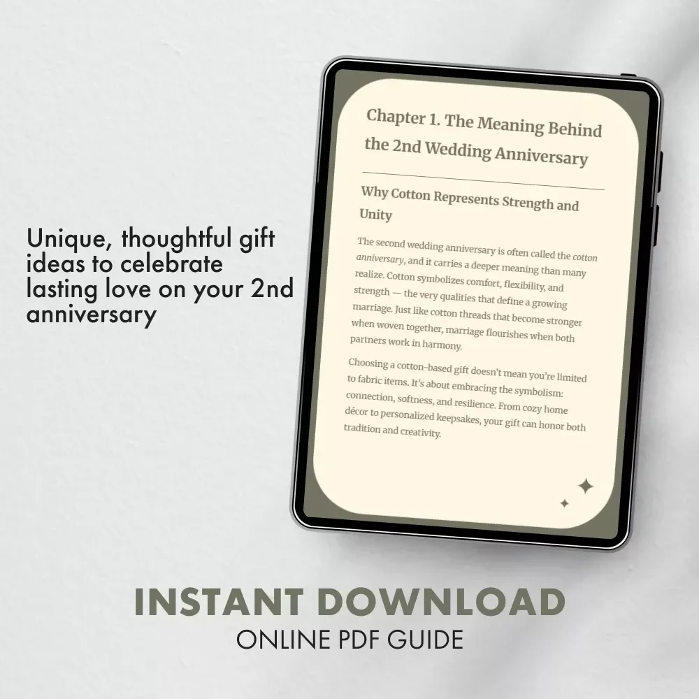 2nd Wedding Anniversary Gift Ideas for Lasting Love - Thoughtful & Creative Digital Guide for Perfect Anniversary Gifts