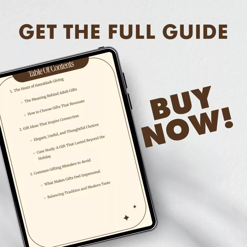 Meaningful Hanukkah Gifts for Adults: A Guide to Thoughtful, Personalized Holiday Giving