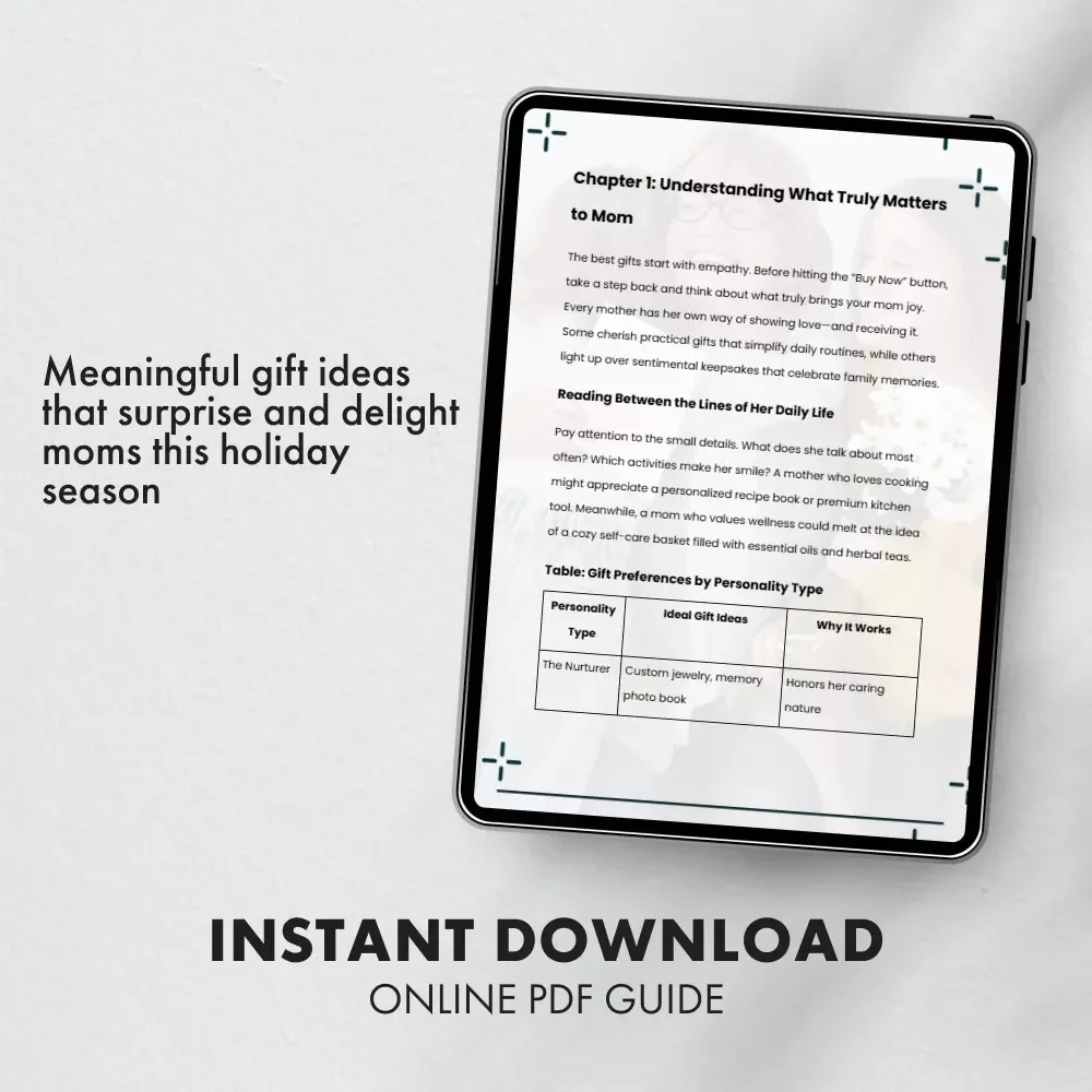 Heartfelt Surprises Mom Will Never Forget - Holiday Gifts for Mom Guide