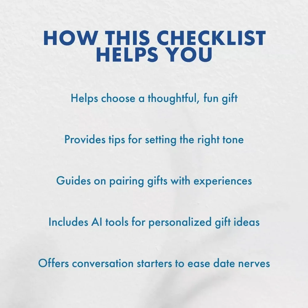 The First Date Gift Checklist for Him: Perfect First Date Gifts for Him