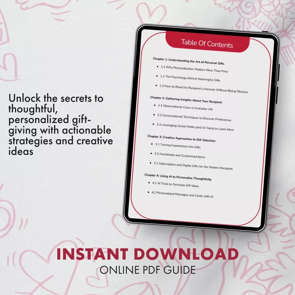 The Heartfelt Holiday: How to Pick Gifts That Truly Connect - Personalized Gift Guide for Meaningful Holiday Presents