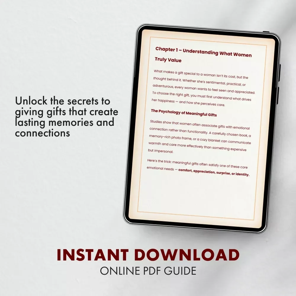 The Guide on Gifts She’ll Remember Forever: The Ultimate eBook for Holiday Gifts for Women