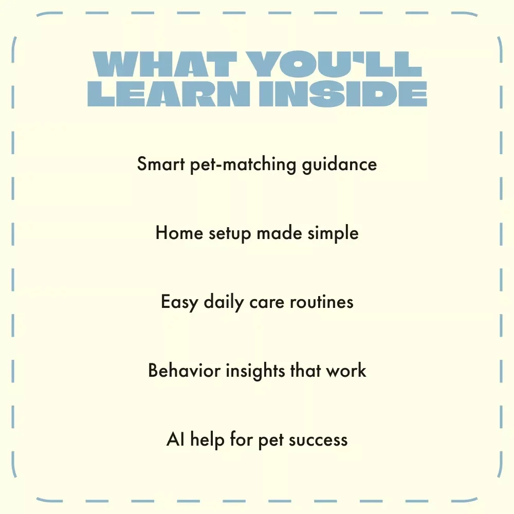 Happy Pets, Confident Newly Owners | eBook for New Pet Parents | Tips for New Pet Owners, Pet Care Guide, Home Setup & Training Essentials