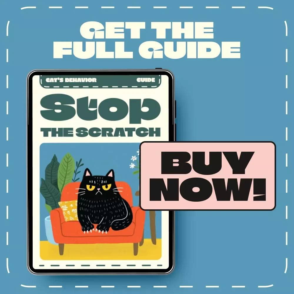 Stop the Scratch | How to Stop a Cat from Scratching | Cat Behavior Guide for Pet Owners | Printable Digital Download eBook