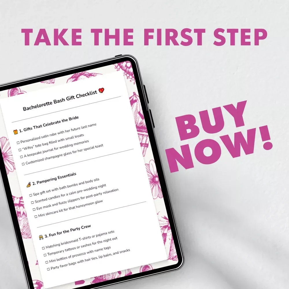 Bachelorette Bash Gift Checklist – Perfect Ideas for Bachelorette Party Gifts