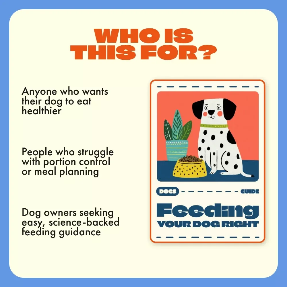 Feeding Your Dog Right | Digital Dog Nutrition Guide | Learn How Much to Feed a Dog | Personalized Feeding Plans & Portion Guide for Every Breed