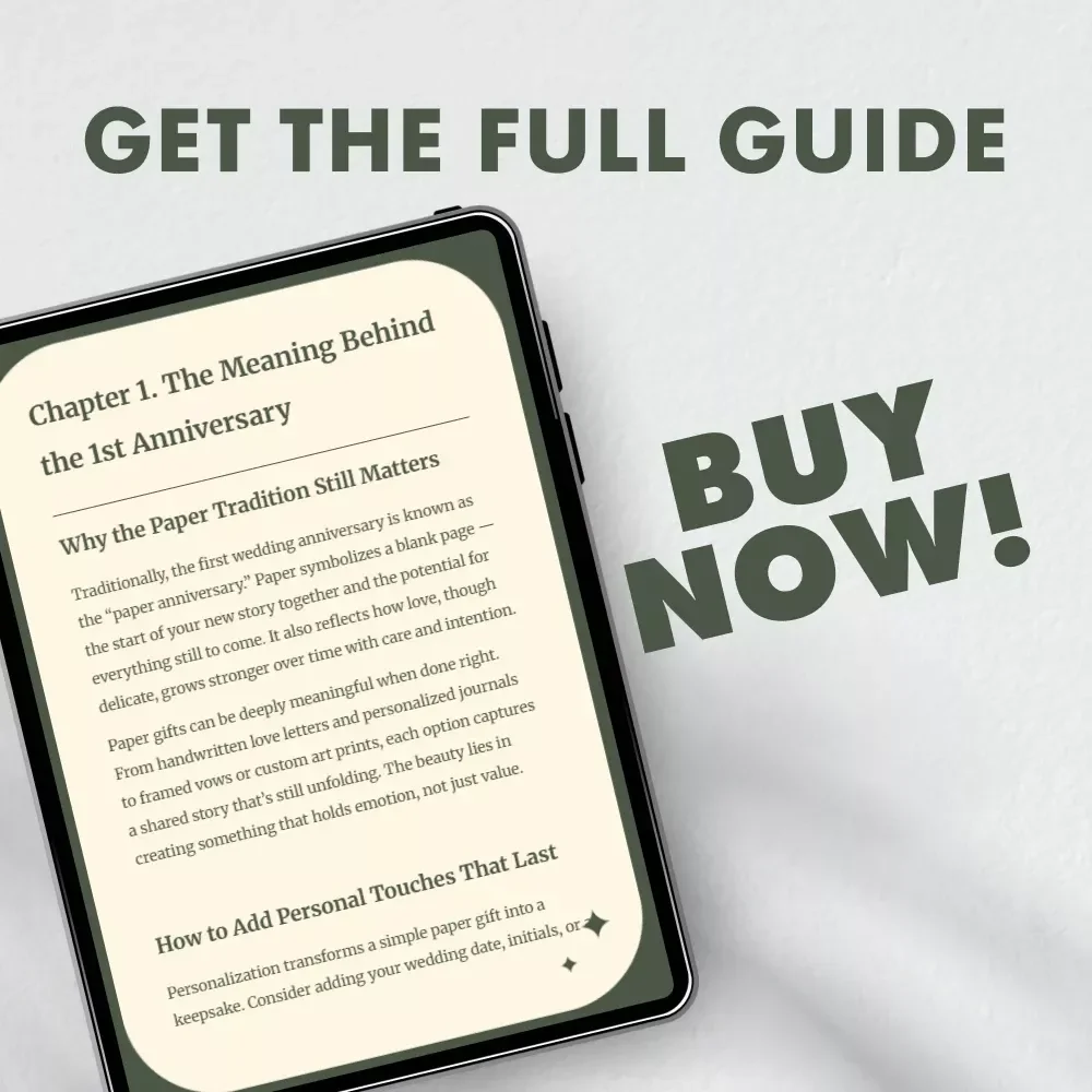 1st Anniversary Gift Ideas That Capture Love and Memories - Wedding Anniversary Guide, Creative & Personalized Gift Inspiration