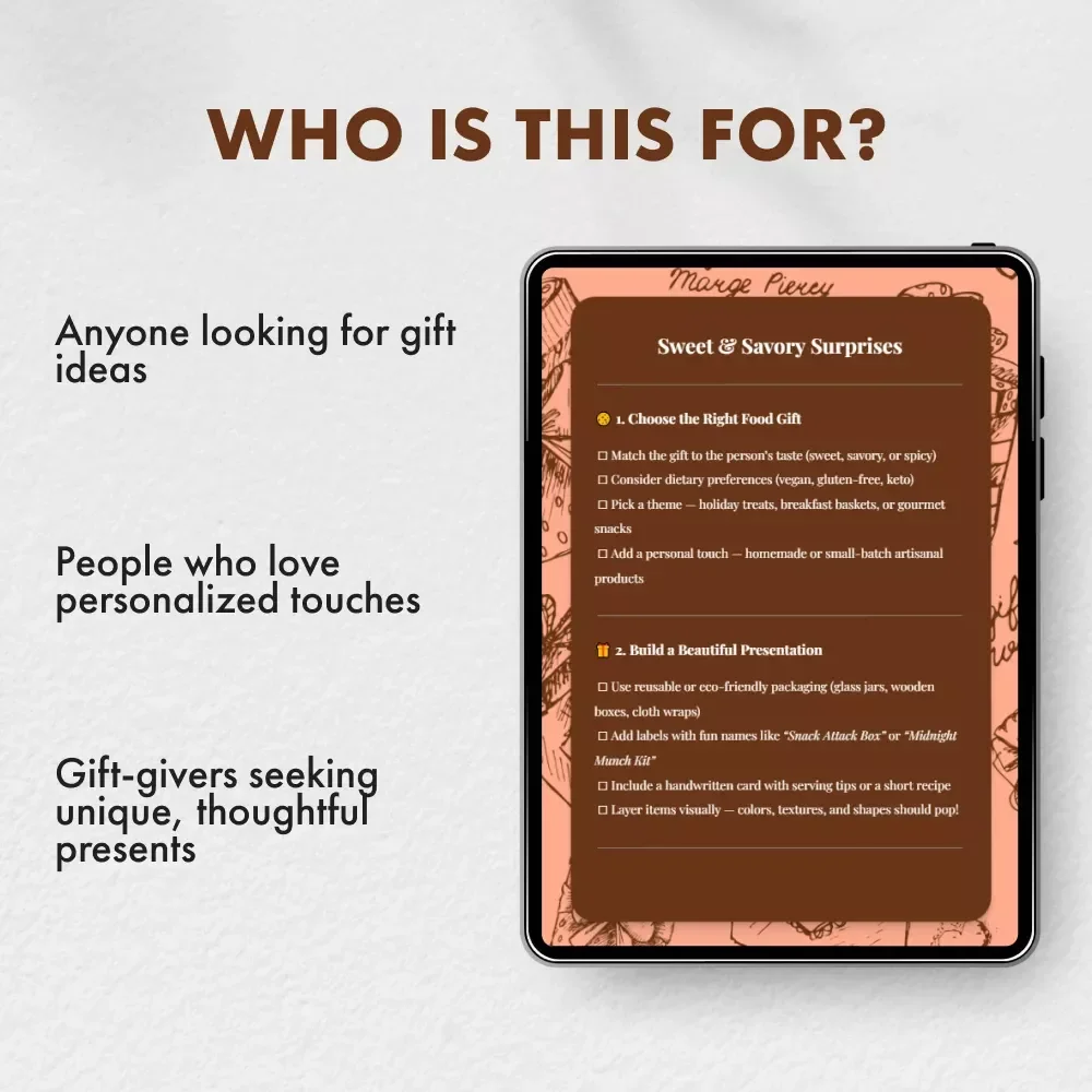 Sweet & Savory Surprises: The Ultimate Checklist for Creative Food Gift Ideas