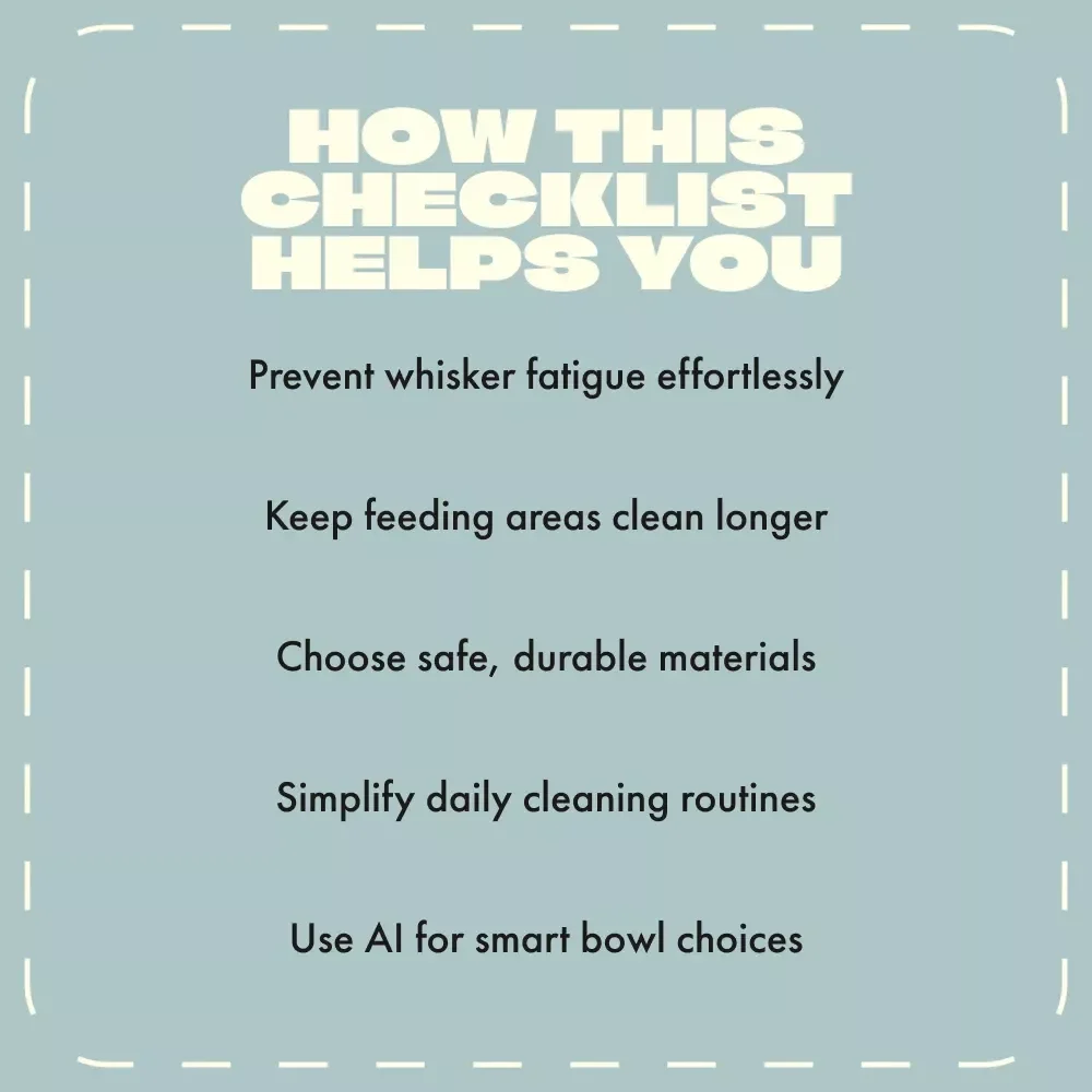 How to Choose Food & Water Bowls for Your Cat | Printable Checklist for Cat Owners | Digital Download Guide for Pet Parents | Learn How to Choose Food Bowls and Water Bowls for Cats