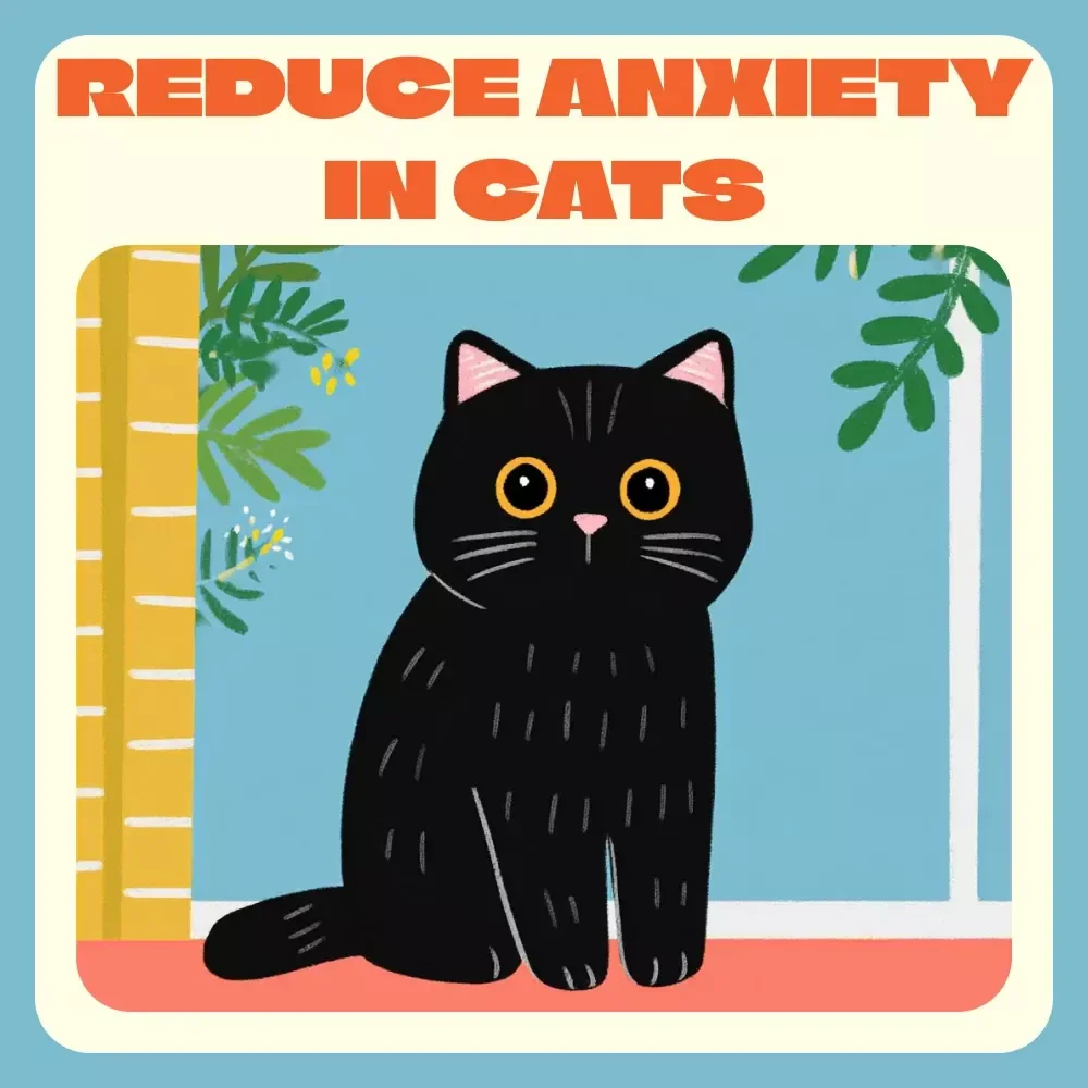 How to Reduce Anxiety in Cats | Calming Cat eBook, Feline Anxiety Relief Guide, Cat Behavior Training & AI Insights for Stress-Free Pets
