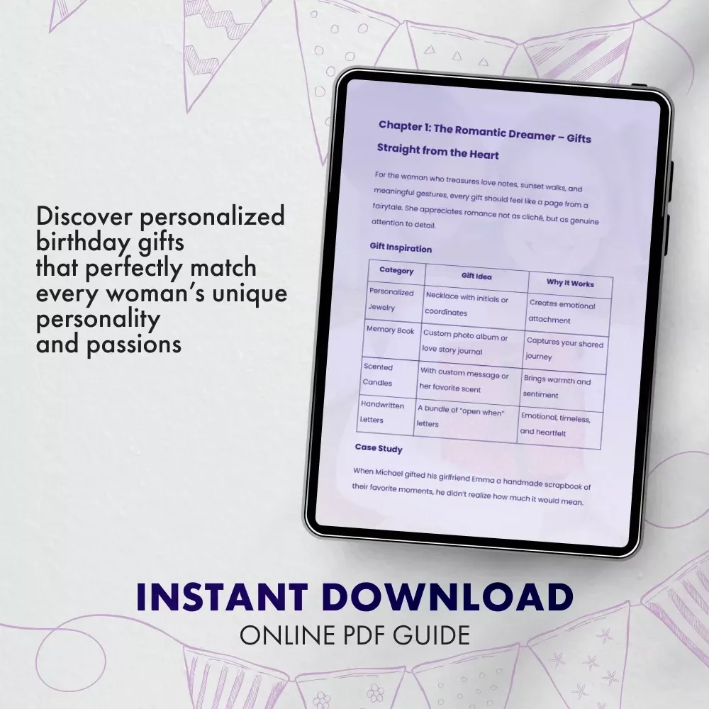 Birthday Gifts That Speak Her Language | Thoughtful Birthday Gift Ideas for Women | Digital Download eBook Guide for Meaningful Gifting