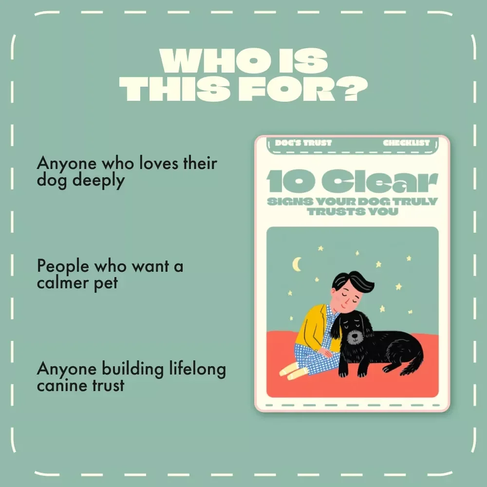 10 Clear Signs Your Dog Truly Trusts You | Printable Pet Owner Checklist | Digital Download | Learn the Signs a Dog Trusts You | Dog Bonding & Training Guide