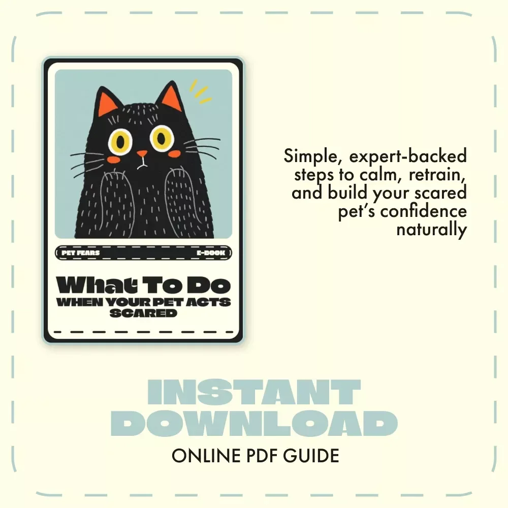What to Do When Your Pet Acts Scared | Pet Anxiety Relief Guide | Calm & Confidence eBook for Dogs & Cats | Digital Download