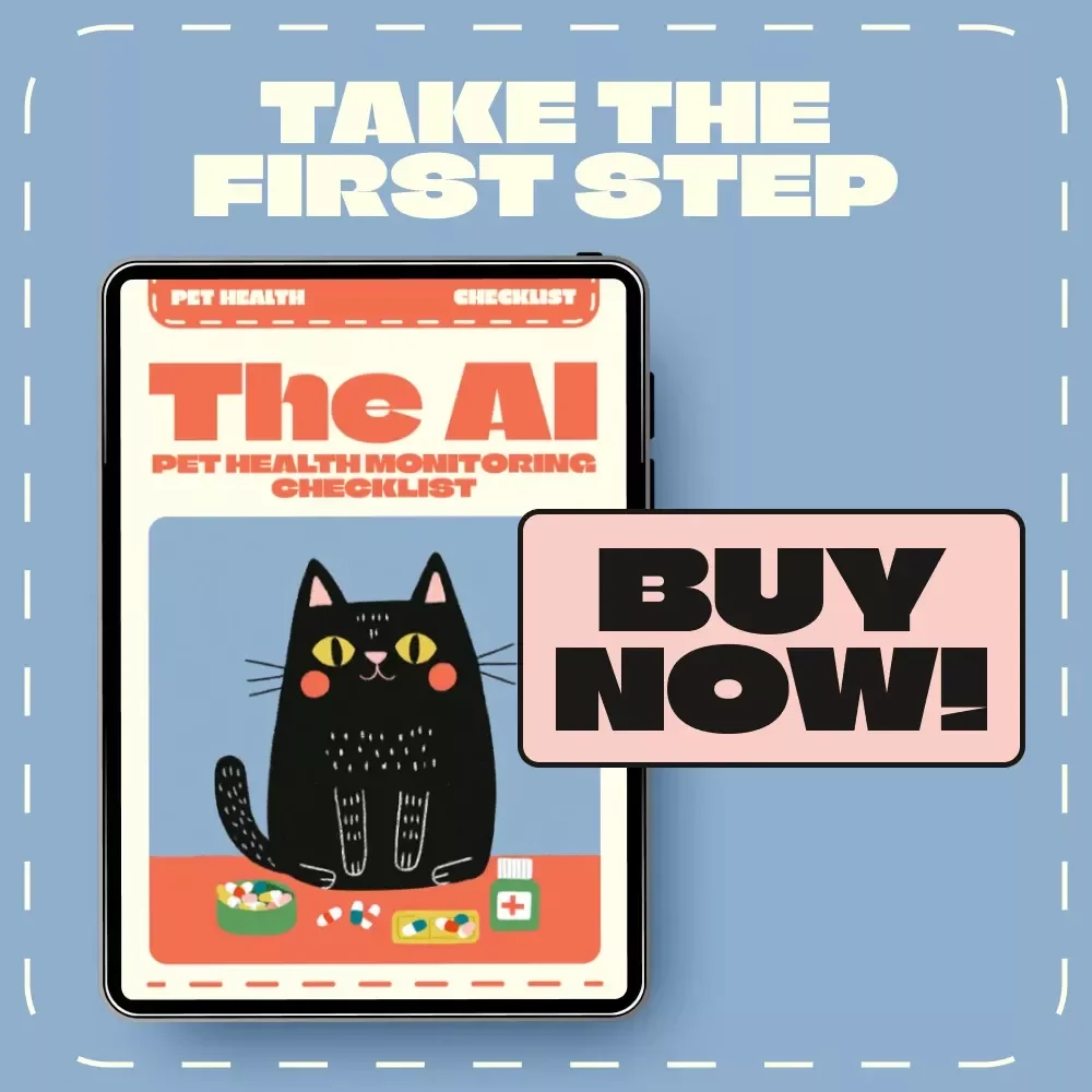The AI Pet Health Monitoring Checklist | Digital Download Guide for Pet Owners | Using AI to Monitor Pet Health Trends, Behavior & Preventive Care