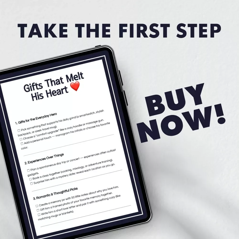 Gifts That Melt His Heart | Ultimate Checklist for Gift Ideas for Boyfriend | Romantic, Thoughtful & Personalized Digital Download
