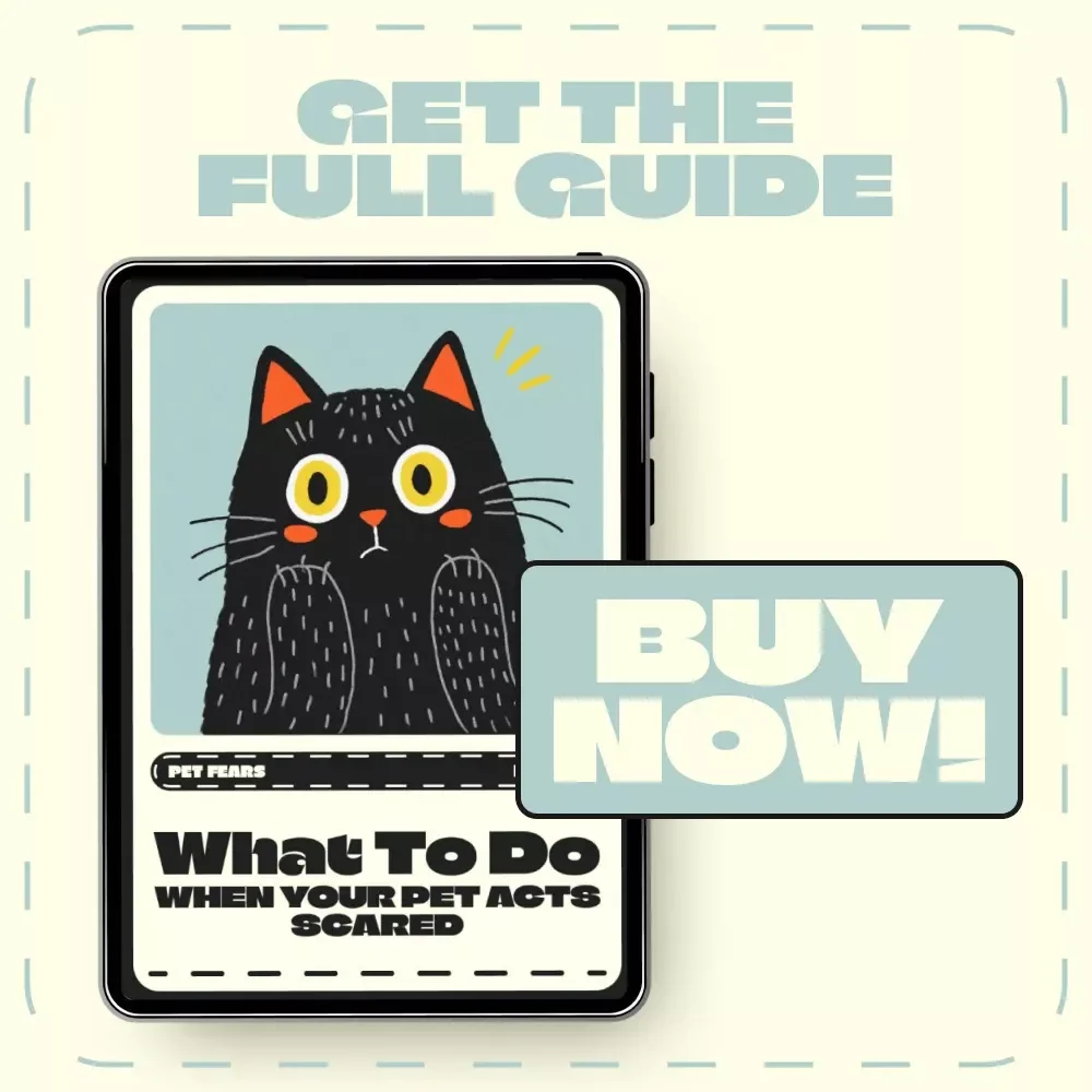 What to Do When Your Pet Acts Scared | Pet Anxiety Relief Guide | Calm & Confidence eBook for Dogs & Cats | Digital Download