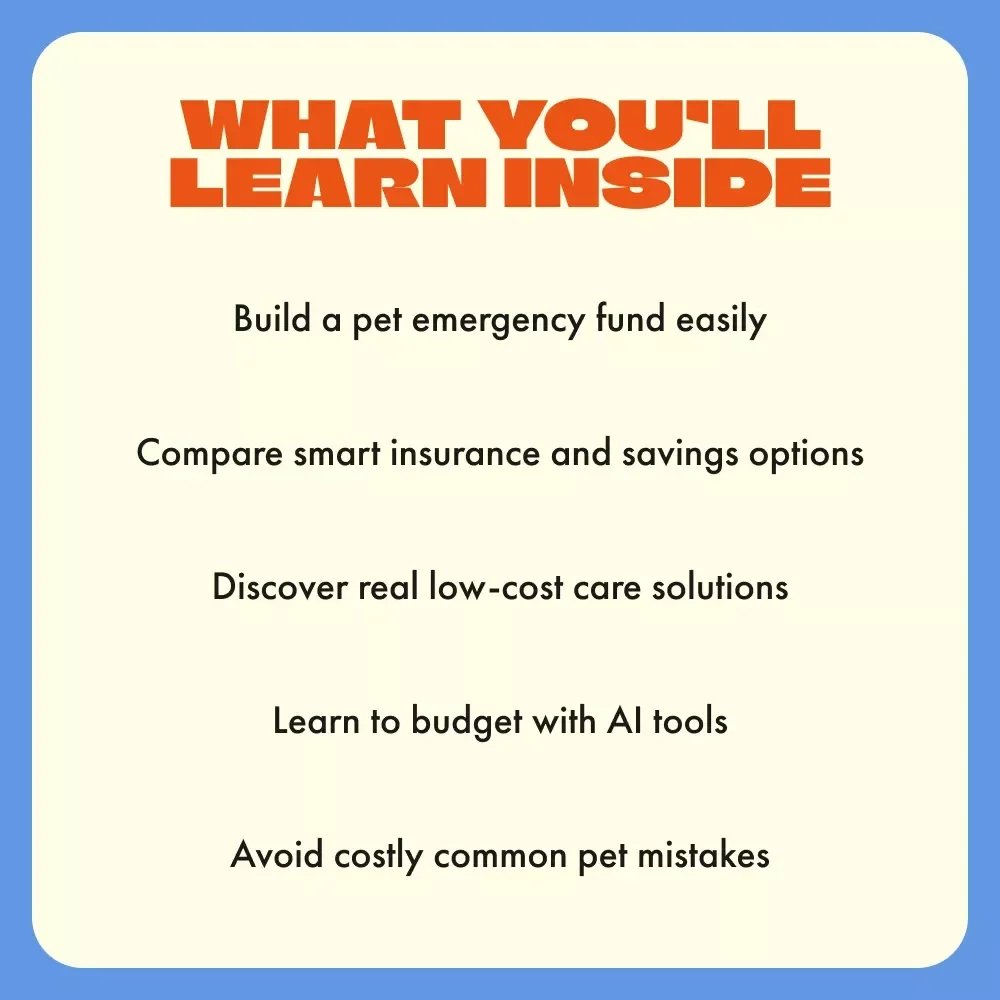 Smart Strategies for Emergency Vet Bills | Digital eBook for Pet Owners | Financial Planning for Emergency Vet Bills | Pet Budget & Insurance Guide for Pet Parents