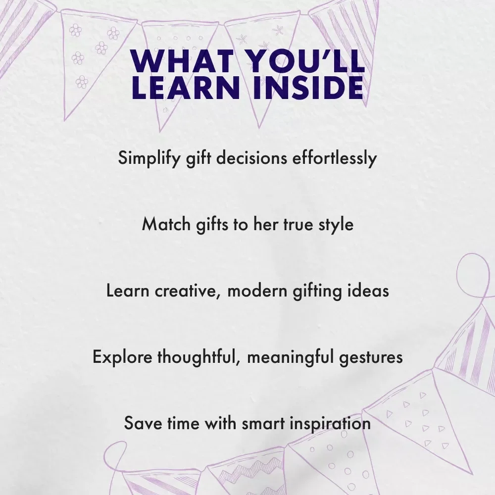 Birthday Gifts That Speak Her Language | Thoughtful Birthday Gift Ideas for Women | Digital Download eBook Guide for Meaningful Gifting