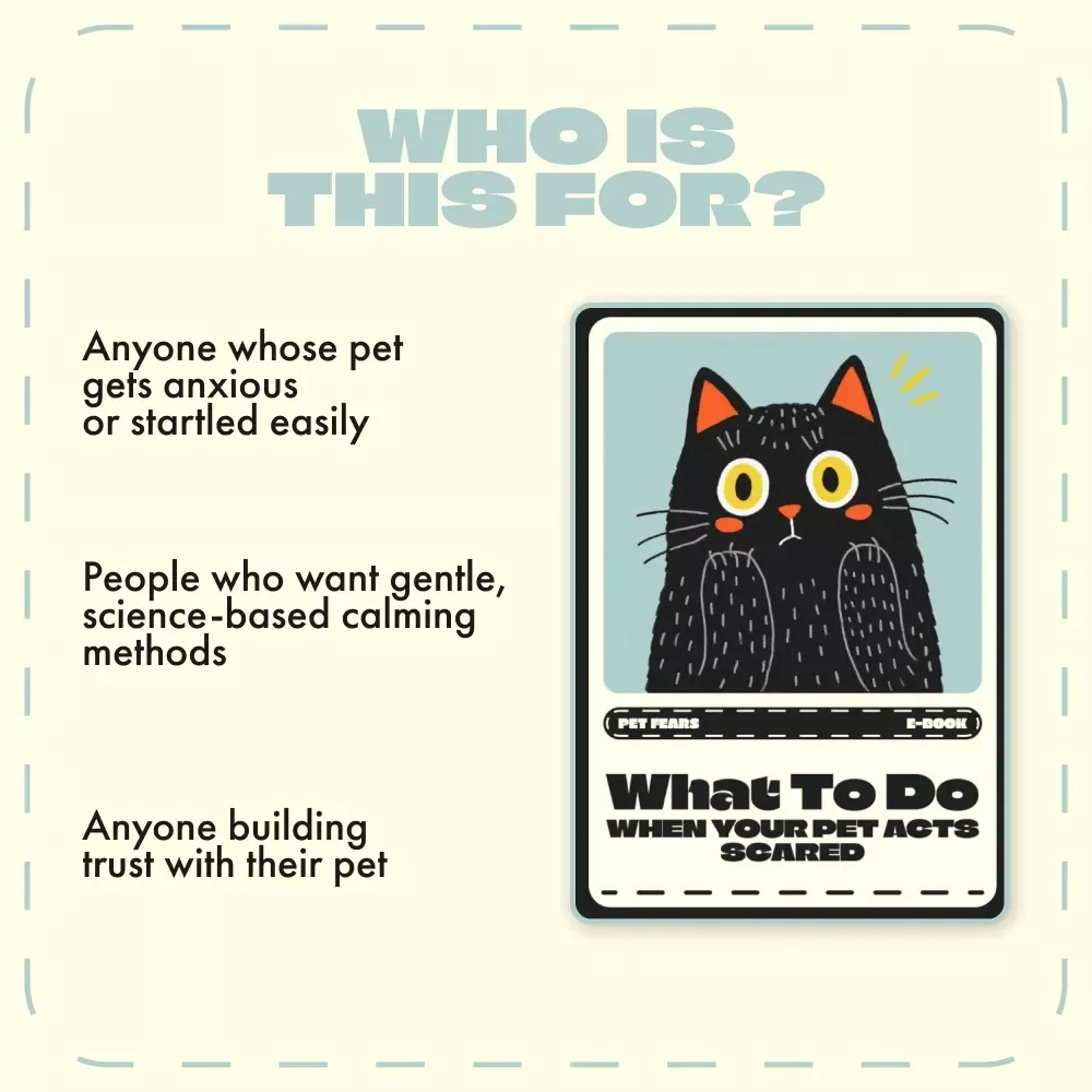 What to Do When Your Pet Acts Scared | Pet Anxiety Relief Guide | Calm & Confidence eBook for Dogs & Cats | Digital Download