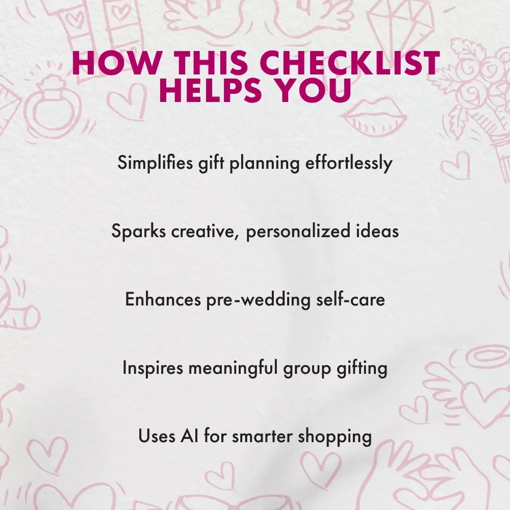 Bride’s Treasure Checklist | Ultimate Gifts for Bride Ideas | Digital Download Wedding Gift Guide