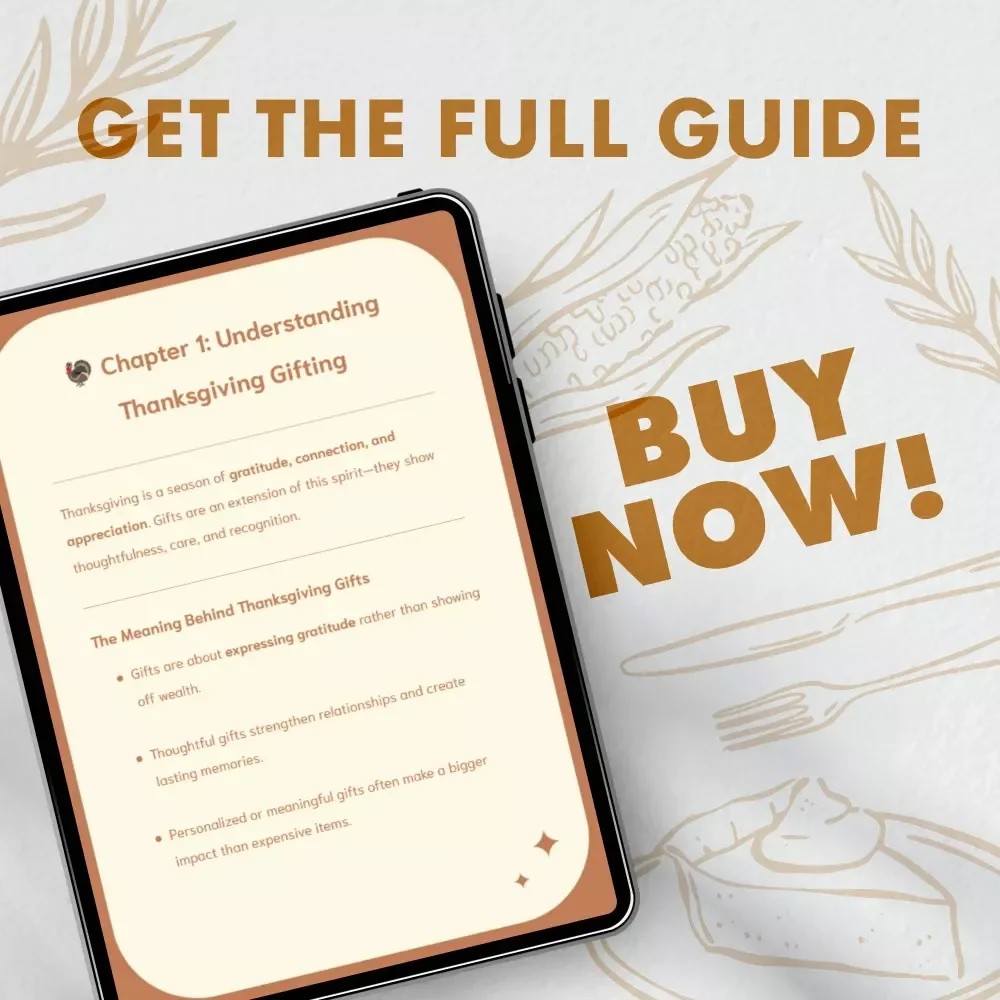 The Best Thanksgiving Gifts | eBook Guide for Finding the Best Gifts for Thanksgiving | Digital Download for Thoughtful Holiday Giving
