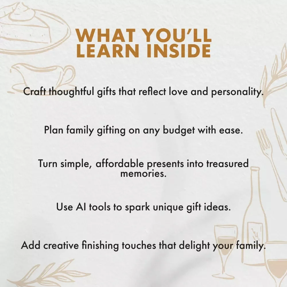 Thanksgiving Gifts for Family | Heartfelt Holiday Gift Ideas eBook | Thoughtful DIY, Personalized, and Budget-Friendly Thanksgiving Gift Guide for Families