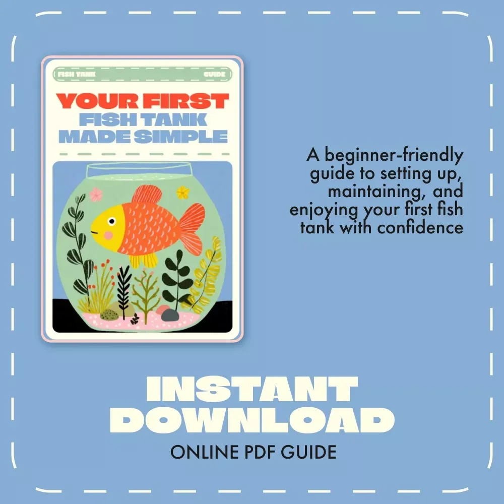 Your First Fish Tank Made Simple | Beginner’s Aquarium Guide | Digital Download eBook for New Fish Keepers | Step-by-Step Setup, Care & Maintenance Checklist