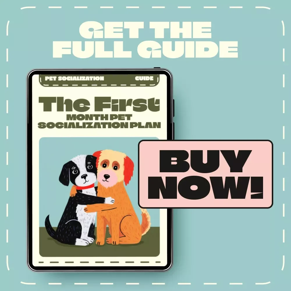 The First Month Pet Socialization Plan | Digital Guide for New Pet Owners | First 30 Days Pet Socialization Plan for Puppies & Kittens