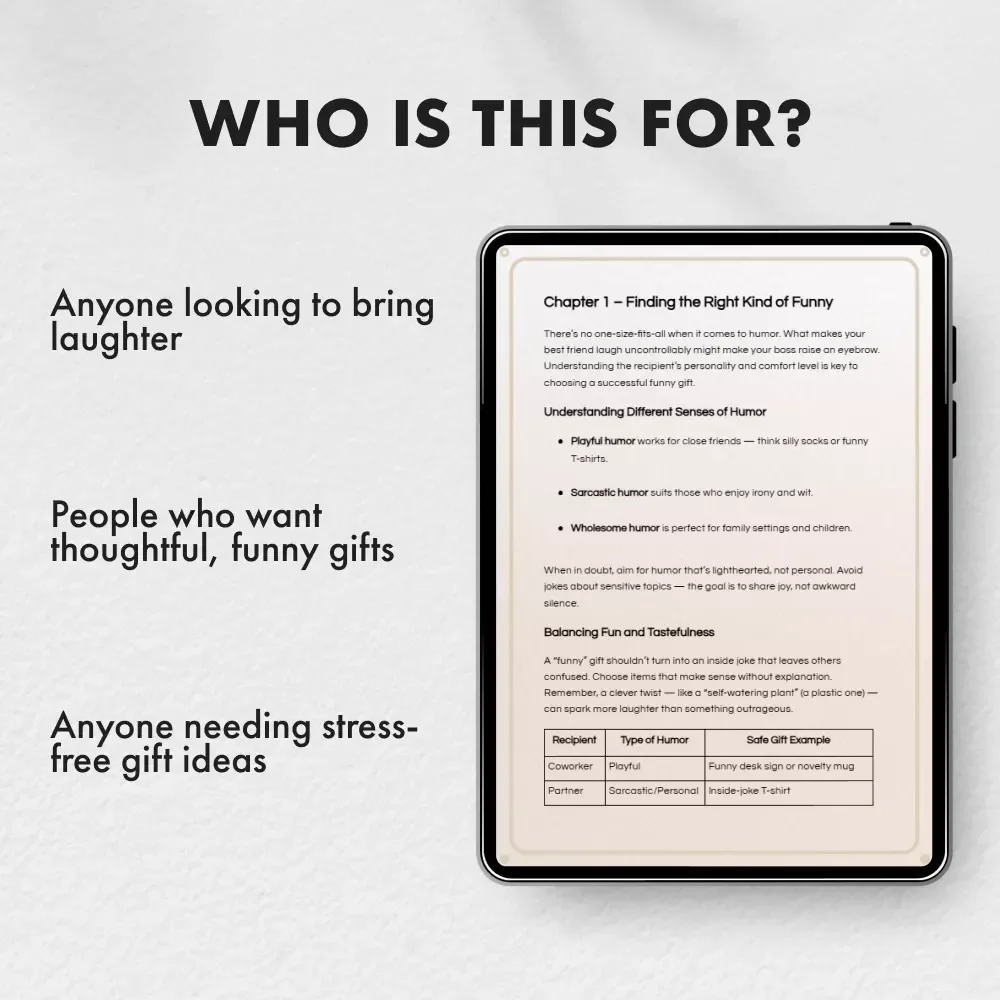 Gifts That Make Them Giggle – The Ultimate Guide to Funny Holiday Gifts