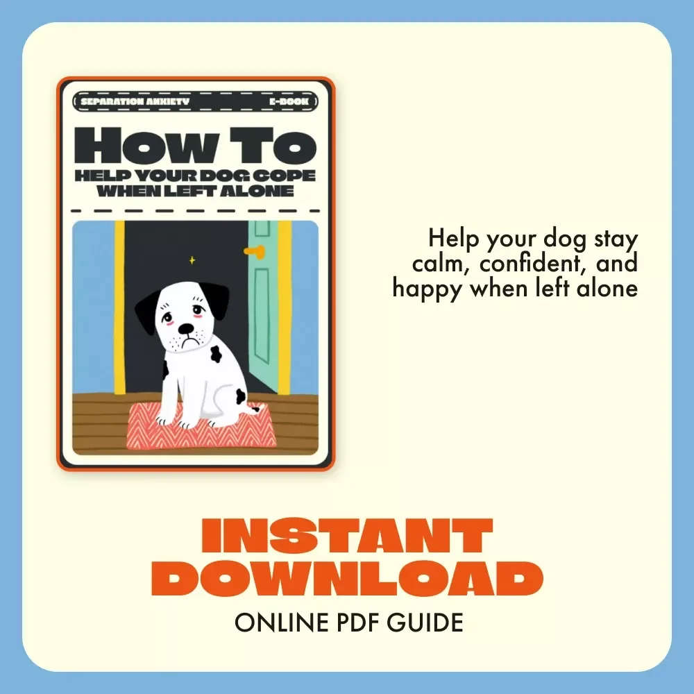 How to Help Your Dog Cope When Left Alone | Separation Anxiety eBook for Dog Owners | Printable Dog Training Guide | Puppy Anxiety Tips | Digital Download