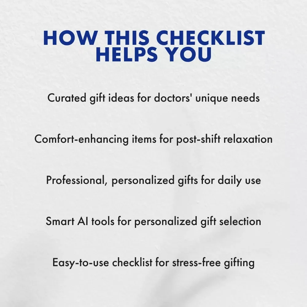 Doctor-Approved Gift Checklist: Thoughtful Gifts for Healthcare Professionals