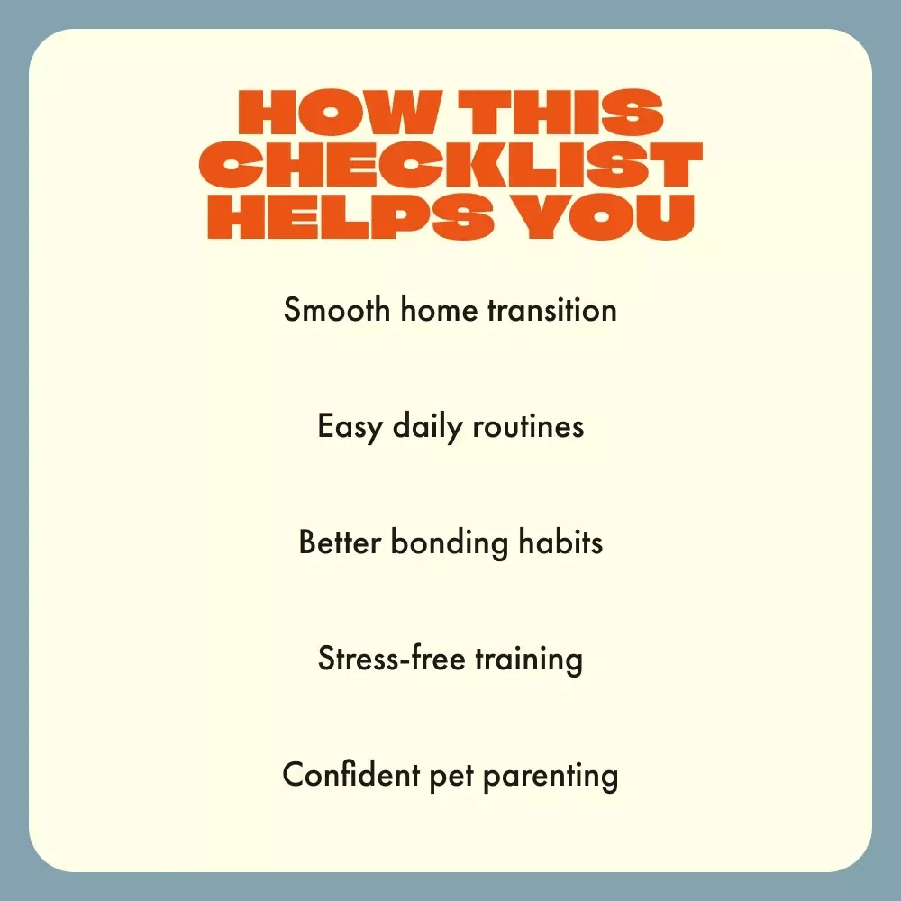 Your First Week of Paw-sitive Beginnings | New Pet Owner Checklist | What to Expect in the First Week with a New Pet | Printable Pet Care Guide for Dogs & Cats