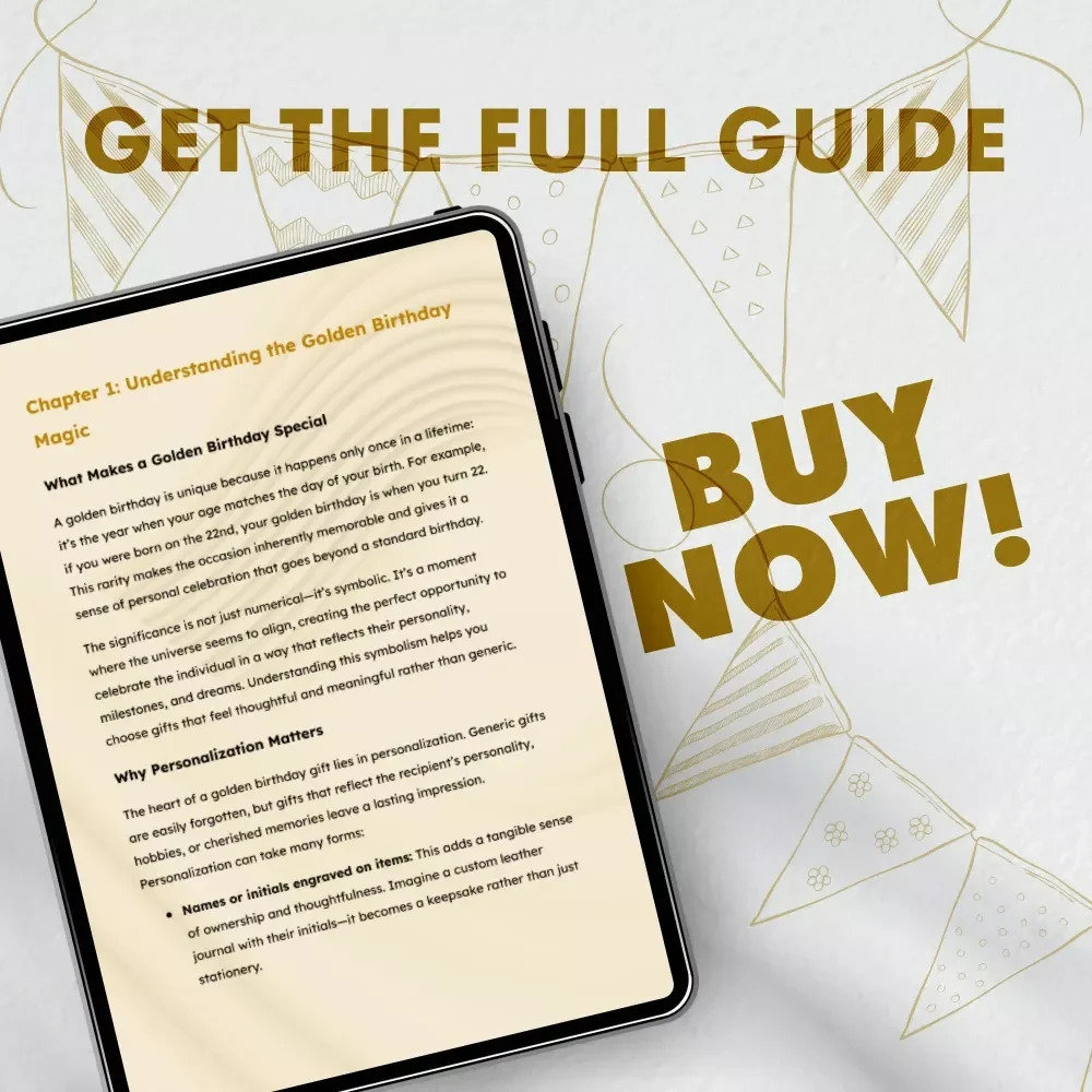 Golden Birthday Gifts: A Memorable Guide - Creative Ideas, Tips, and Personalization for the Perfect Gift