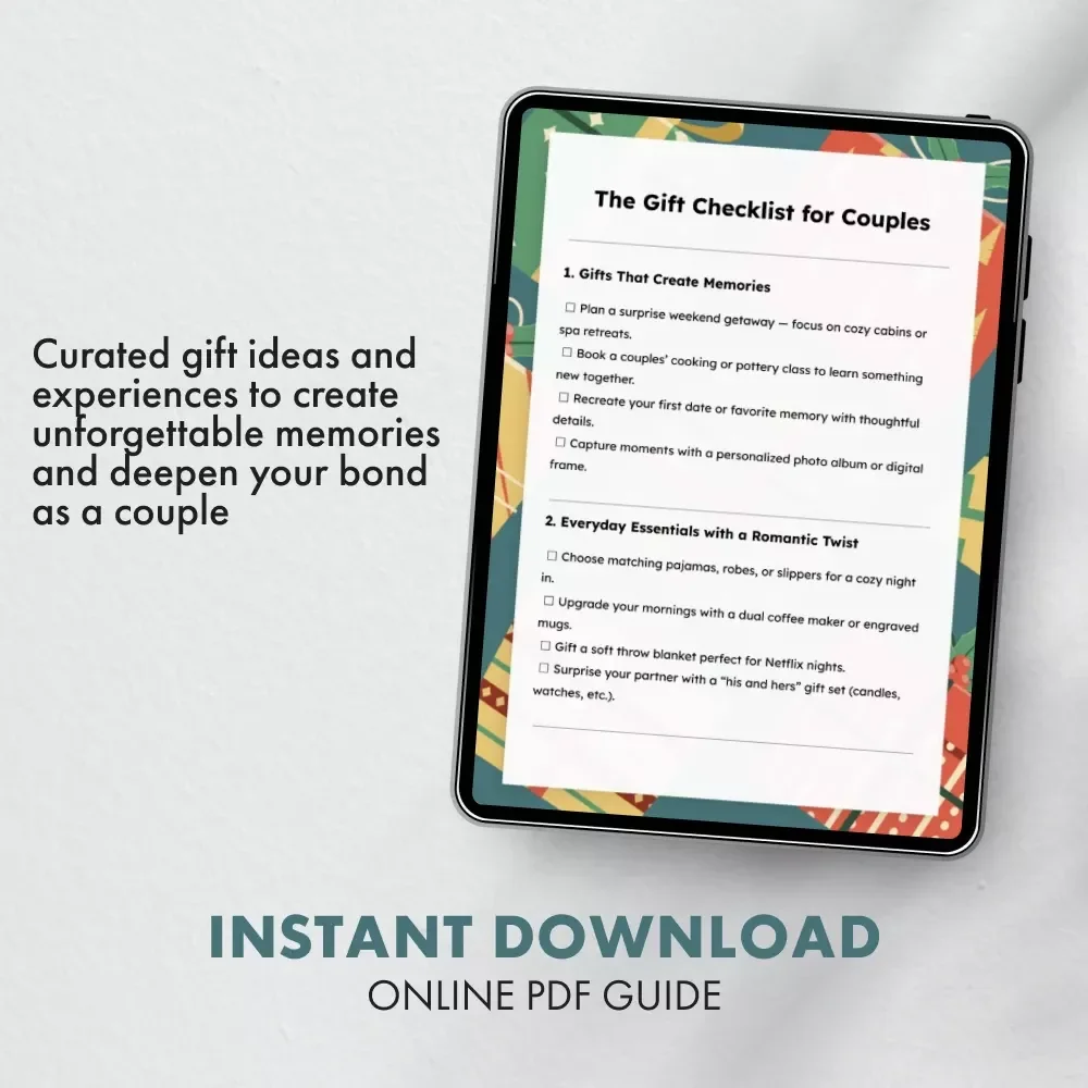 The Gift Checklist for Couples - Thoughtful and Unique Gift Ideas for Every Relationship