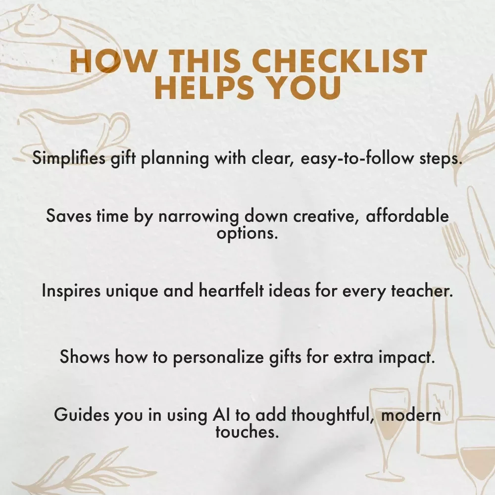 Perfect Thanksgiving Gifts for Teachers Checklist - Thoughtful Ideas & Budget-Friendly Options